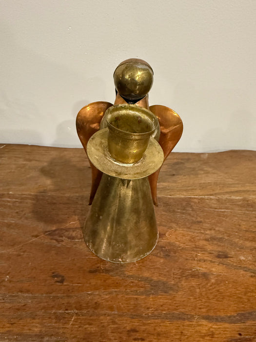 Vintage Copper & Brass Angel Candle Holders.  4 Sizes Sold Individually.