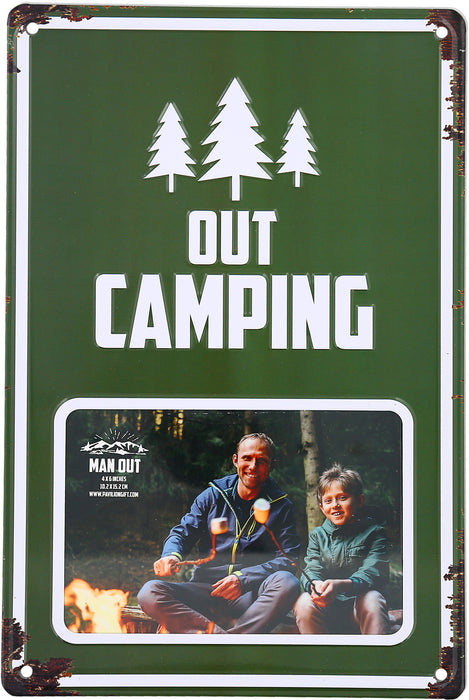 Out Camping (4x6) Tin Picture Frame