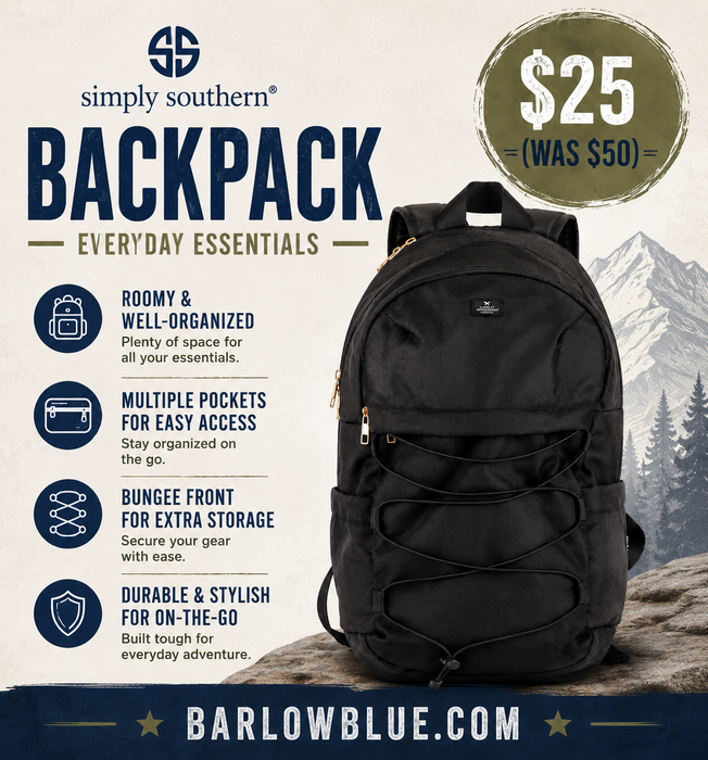 Black Backpack by Simply Southern $25 (was $50)
