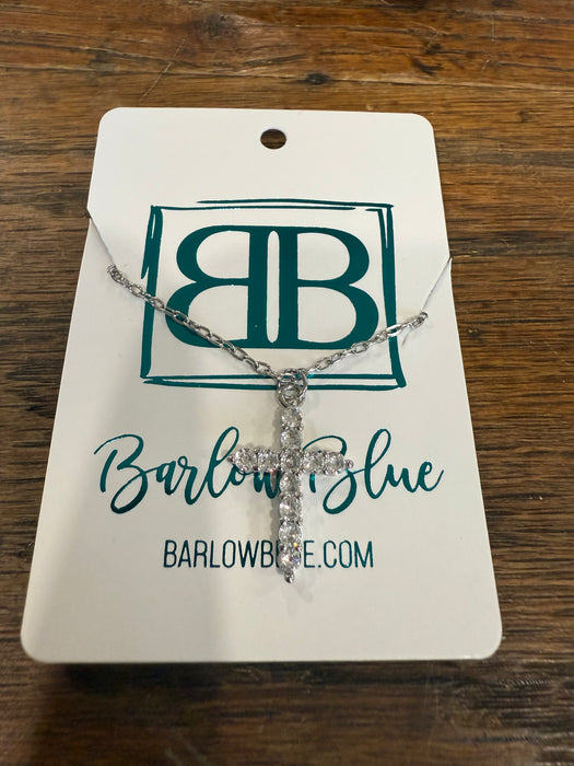 The “Faith & Flicker” Cross Necklace ✨ (Gold or Silver)