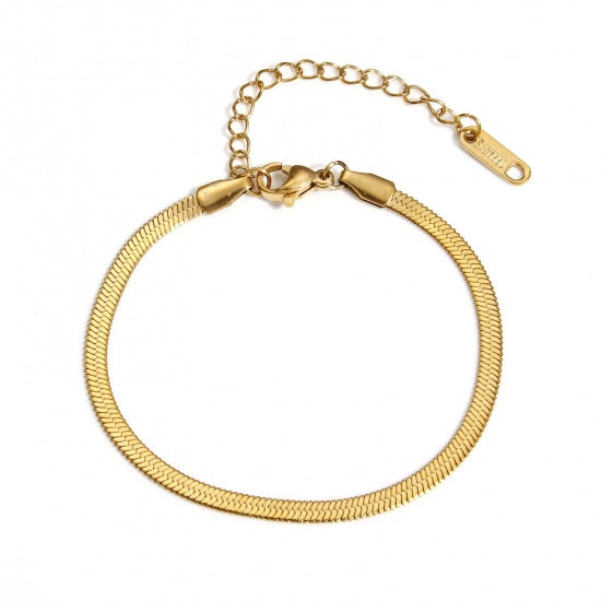 The Vienna – Herringbone Chain Bracelet