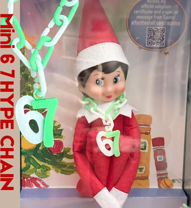 6 7 Elf on the Shelf Necklace Chain- Can also be used as an Ornament!