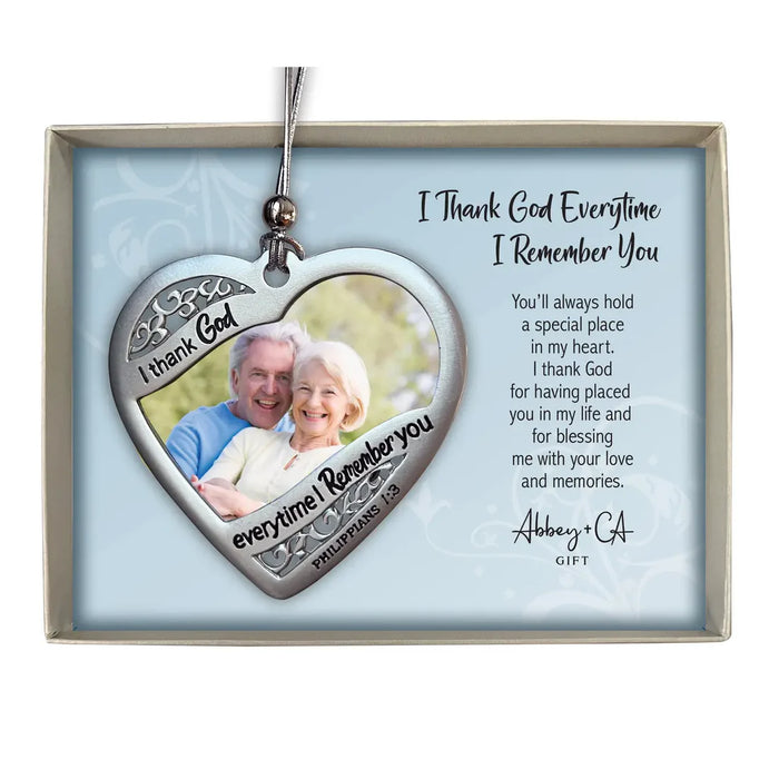 I Thank God Every time I Remember You Photo Ornament