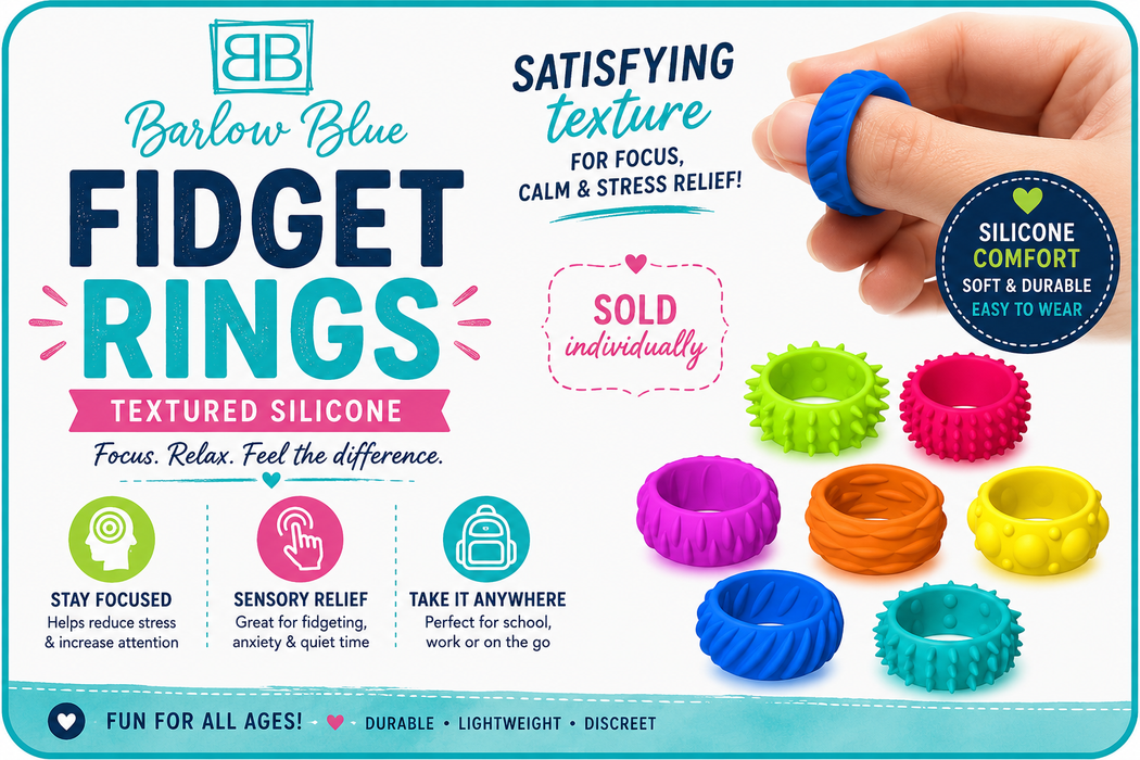 Sensory Fidget Rings- Available in 6 Styles!