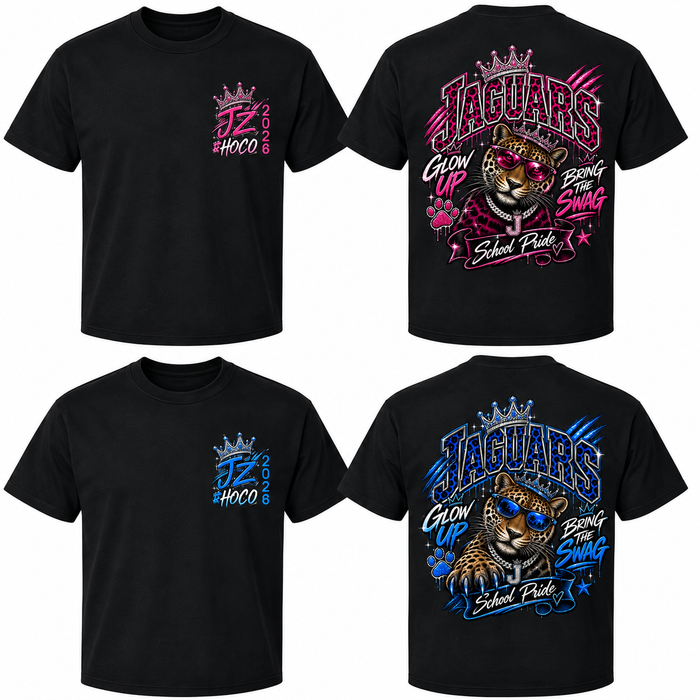 J.Z. George Homecoming Tees.  These will be passed out at school by Sept. 24. Deadline to order is Sept 14
