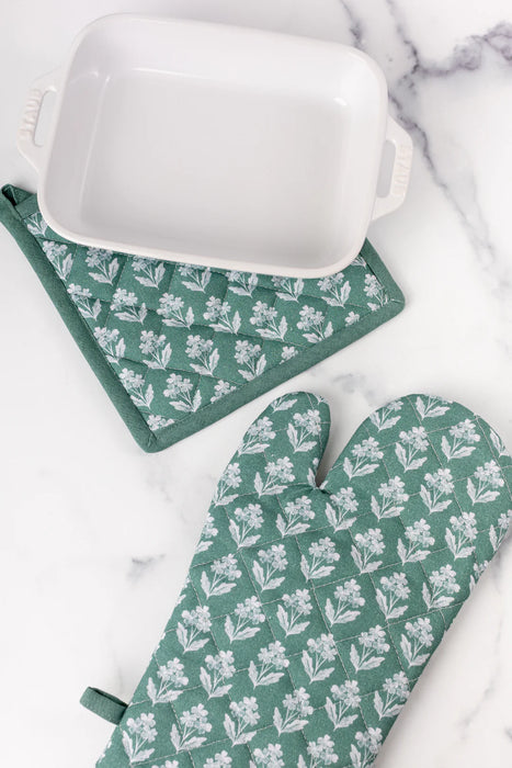 Forget Me Nots Oven Mitt
