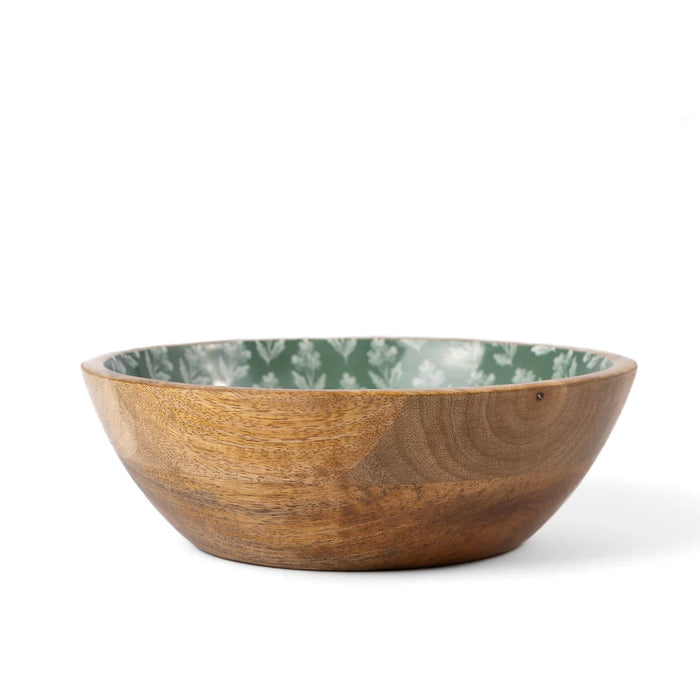 Forget Me Nots Mango Wood Bowl