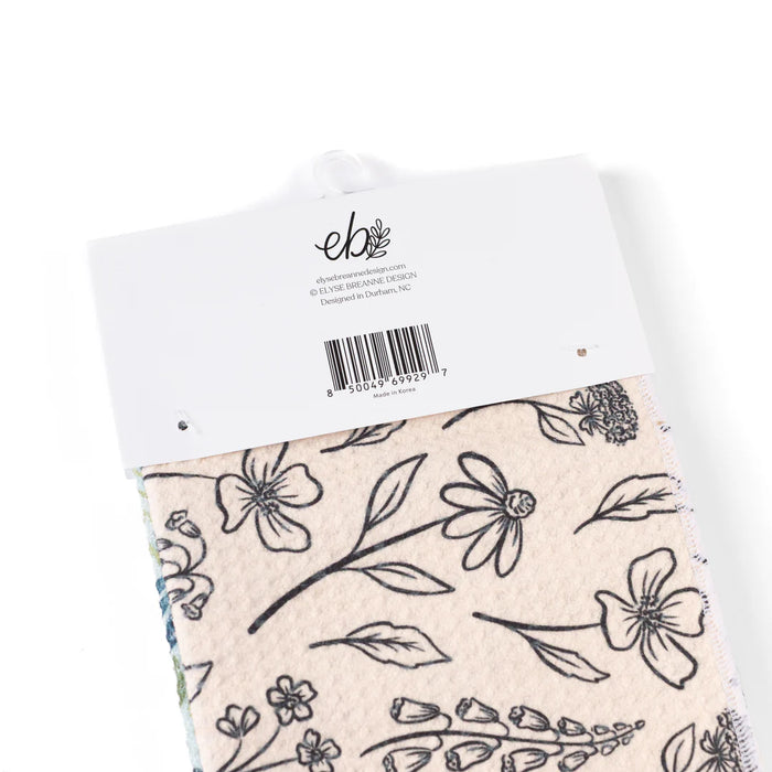 Floral Pack of 3 Microfiber Kitchen Towels