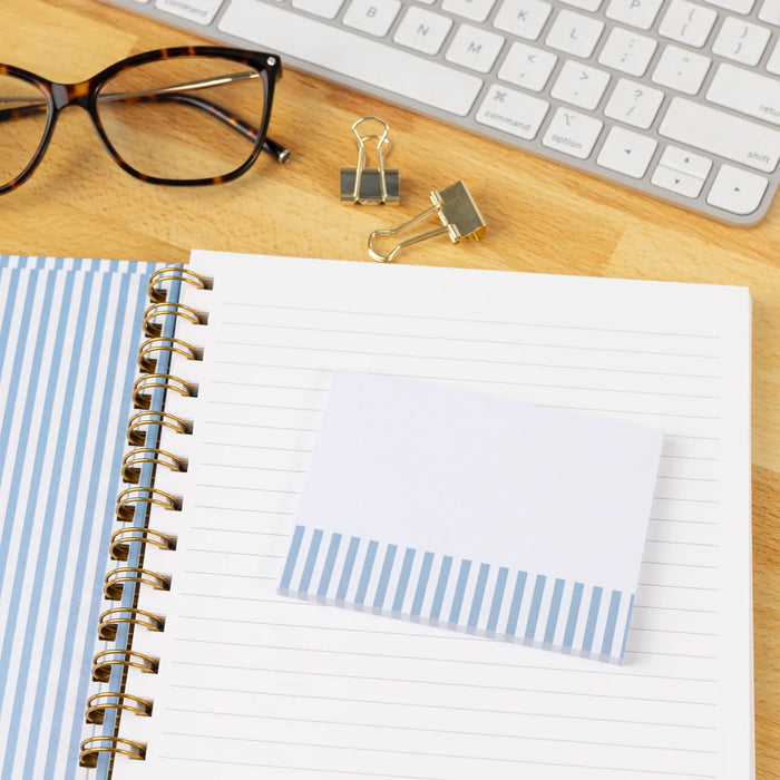 Blue Stripes Sticky Notes