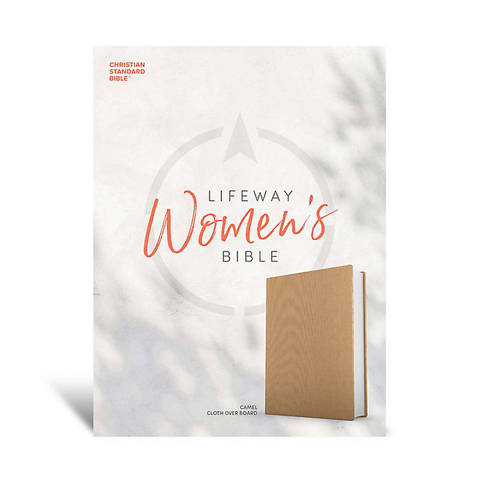 CSB Lifeway Women's Bible - Camel Cloth Over Board