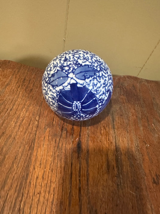 Blue & White Decorative Ceramic Balls