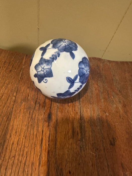 Blue & White Decorative Ceramic Balls