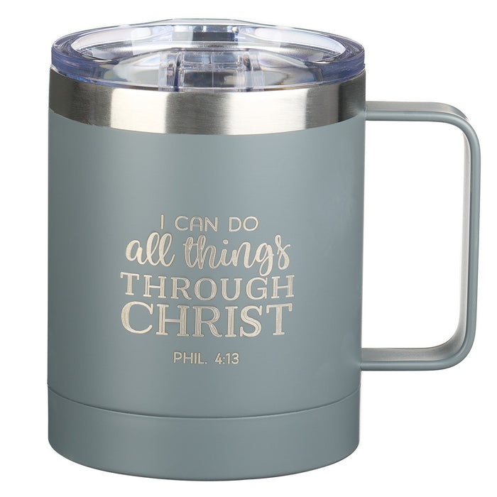 I Can Do All Thing Stainless Steel Grey Mug