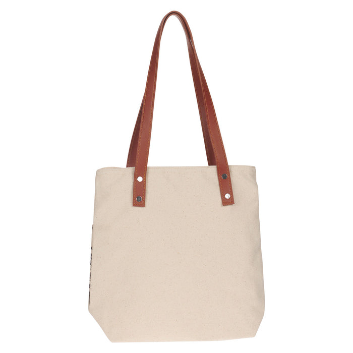 Amazing Grace Natural Canvas Bible Bag Tote