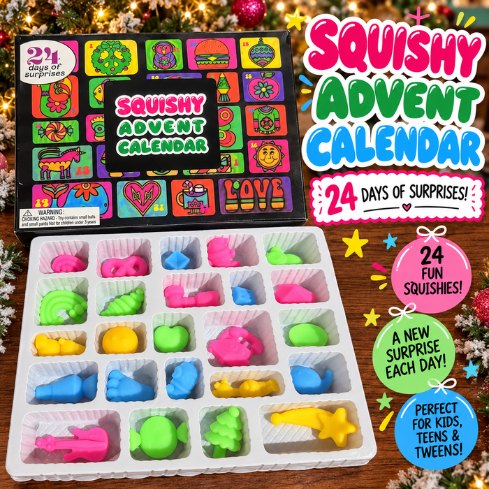 Squishy Advent Calendar. 24 Days of Squishies!  Not Branded.