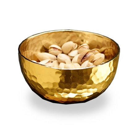 Gold Hammered Bowl.  Food Safe or Decorative