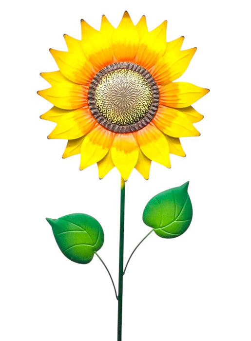 Tall Sunflower Metal Yard Stake.  51” Tall, 14” Wide. ⚠️ Oversized Item.  Store Pick Up Only! No Shipping.