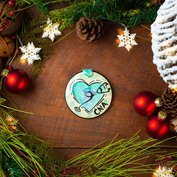 Certified Nurse Ornament ( CNA ).  Can be personalized with names, dates & more!