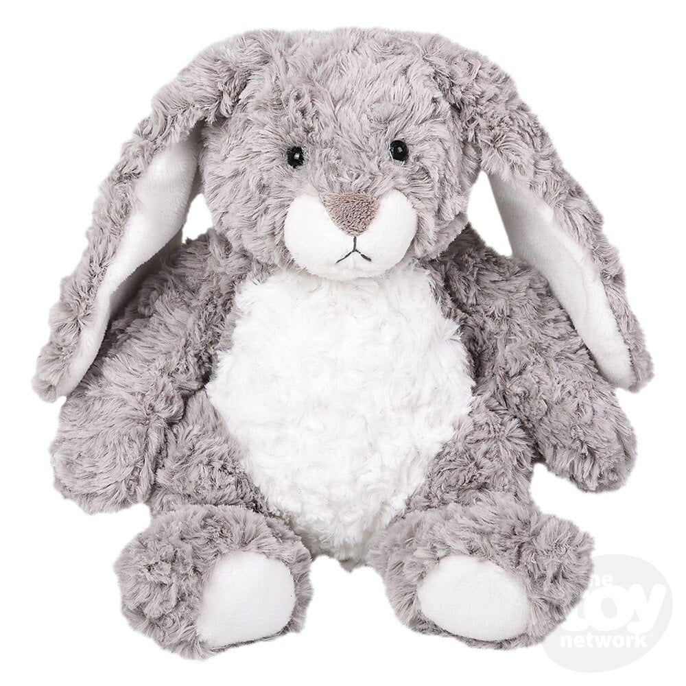 Scruffy Buddies Grey Stuffed Bunny 8