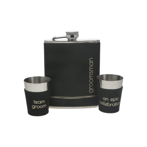 Groomsman Flask 3pc Set