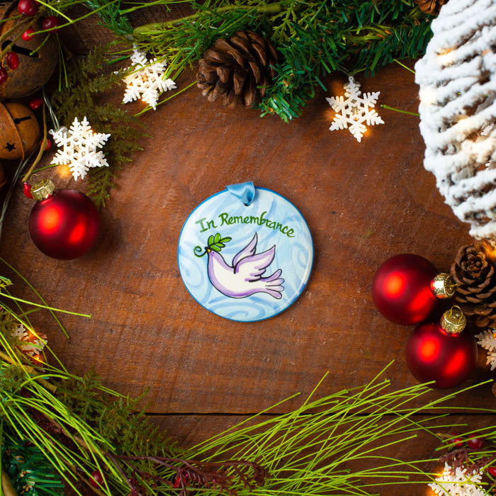 In Remembrance Ornament.  Can be personalized with names, dates & more!