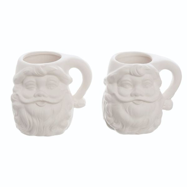 White Santa Coffee Mug