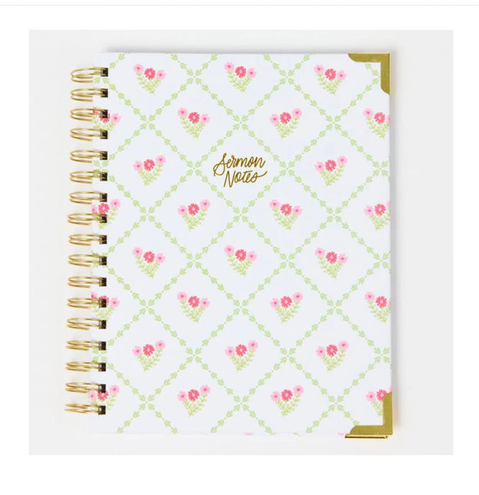 Sermon Notes Journal- Cottage Trellis