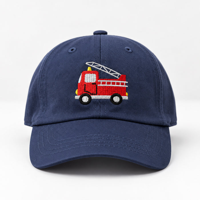 Youth Firetruck Hat- Navy