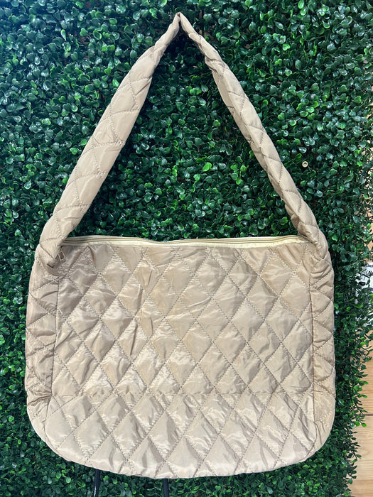 Metallic Quilted Puffer Purse