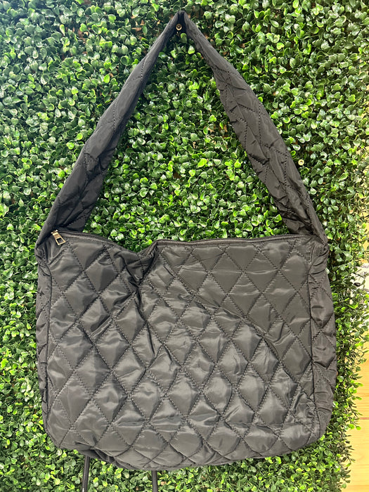 Metallic Quilted Puffer Purse