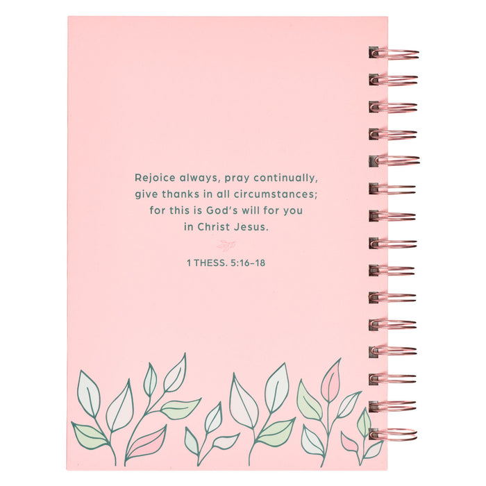 Thank You Mom Pink and White Daisy -Wirebound Journal - 1 Thessalonians 5:16-18