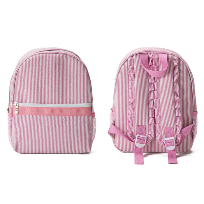 Seersucker Backpacks - 2 Colors! *Personalization Can Be Added for an Additional $10!*