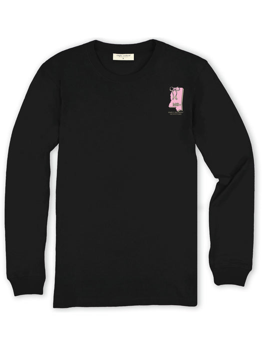 Pink & Camo MS Black Long Sleeve Tee