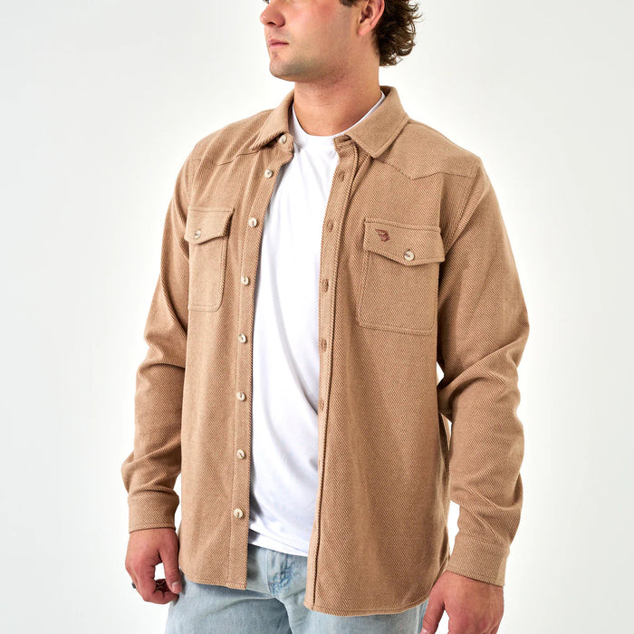 Burlebo Khaki Long Sleeve Austin Shirt