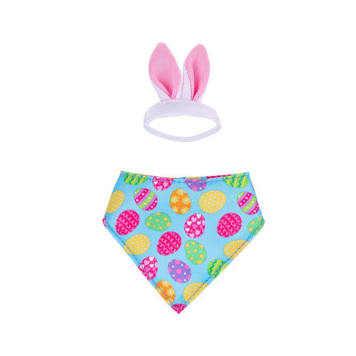 Gordy the Desktop Goose Hillside Pasture Table Decor Fabric Accessory Set, Easter Bunny