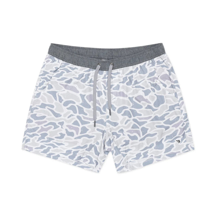 Athletic Short – White Camo – Grey Liner – 5.5" Inseam by Burlebo