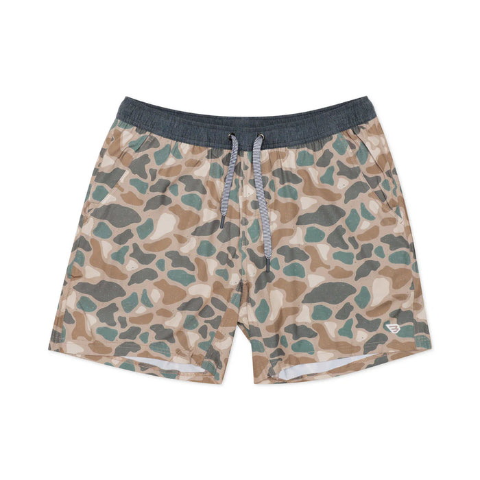 Men's Burlebo Pintail Camo Athletic Shorts with Grey Liner- Available in Different Inseam Sizes!
