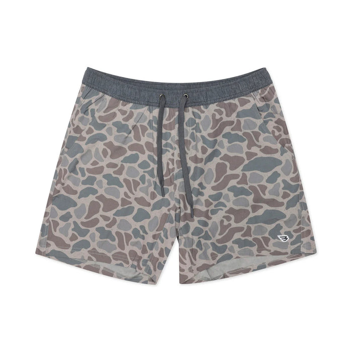 Men's Burlebo Classic Deer Camo Athletic Shorts with Grey Liner- Available in Different Inseam Sizes!