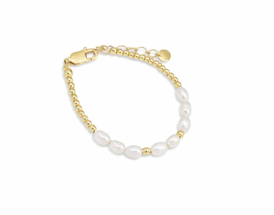 Nova Baby/Kids 14K Gold-Plated Bracelet with Freshwater Pearls