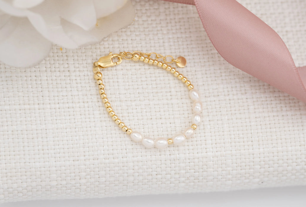Nova Baby/Kids 14K Gold-Plated Bracelet with Freshwater Pearls