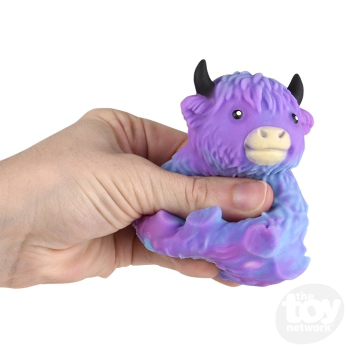 3" Marshmallow Highland Cow Squeezes