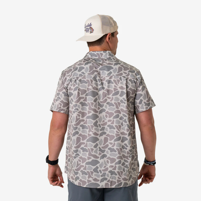 Performance Button Up – Classic Deer Camo by Burlebo