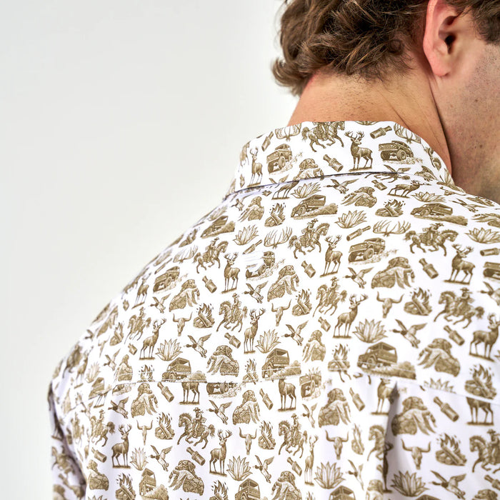 Burlebo Into the Wild Performance Button Up- Available Small-2XL