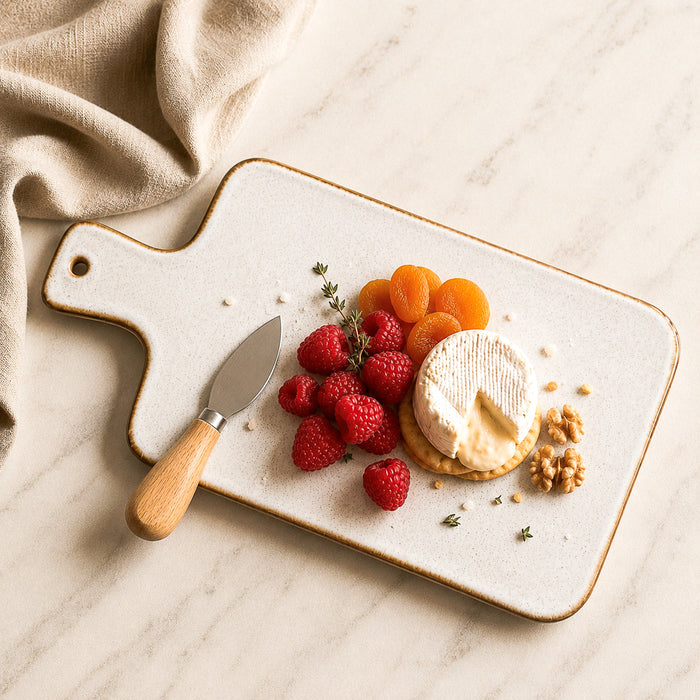 9x12 Ceramic Cheese Plate