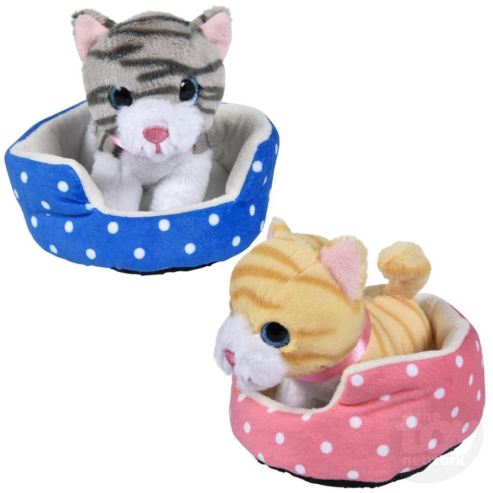 8" Cat In Bed- 2 Colors Available!