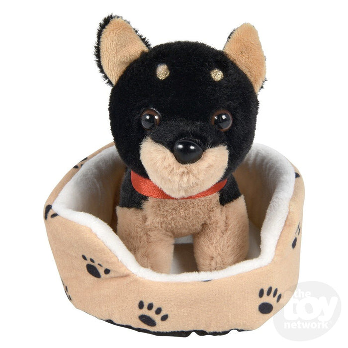 8" Dog In Bed- 2 Colors Available!