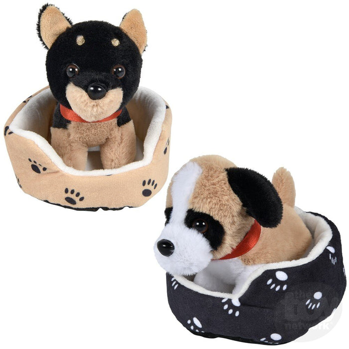 8" Dog In Bed- 2 Colors Available!