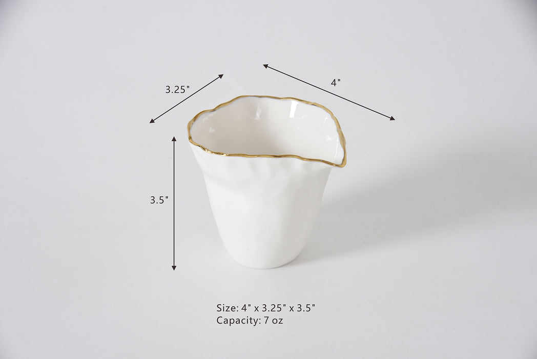 Cream & Gold Creamer / Pitcher