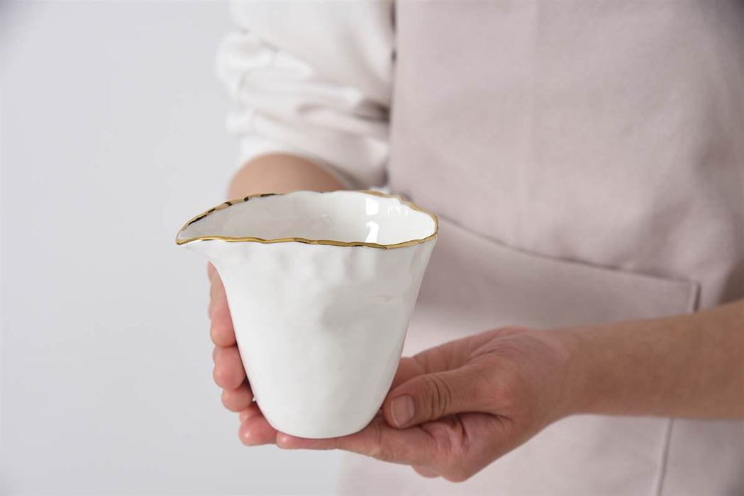 Cream & Gold Creamer / Pitcher