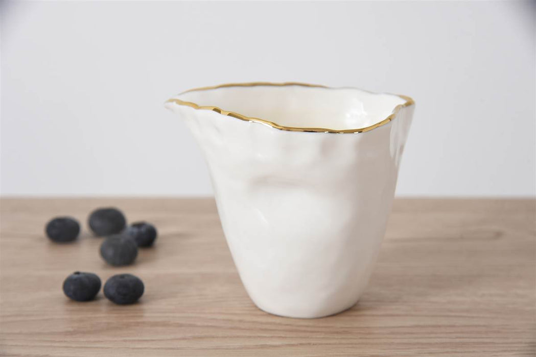 Cream & Gold Creamer / Pitcher